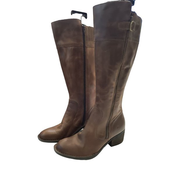 🎁 Born Fannar Leather Knee High Boot New‎ store display Woman's Size 7 - Picture 5 of 16